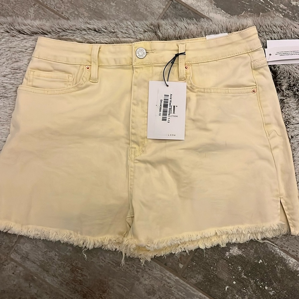 Acid wash shorts